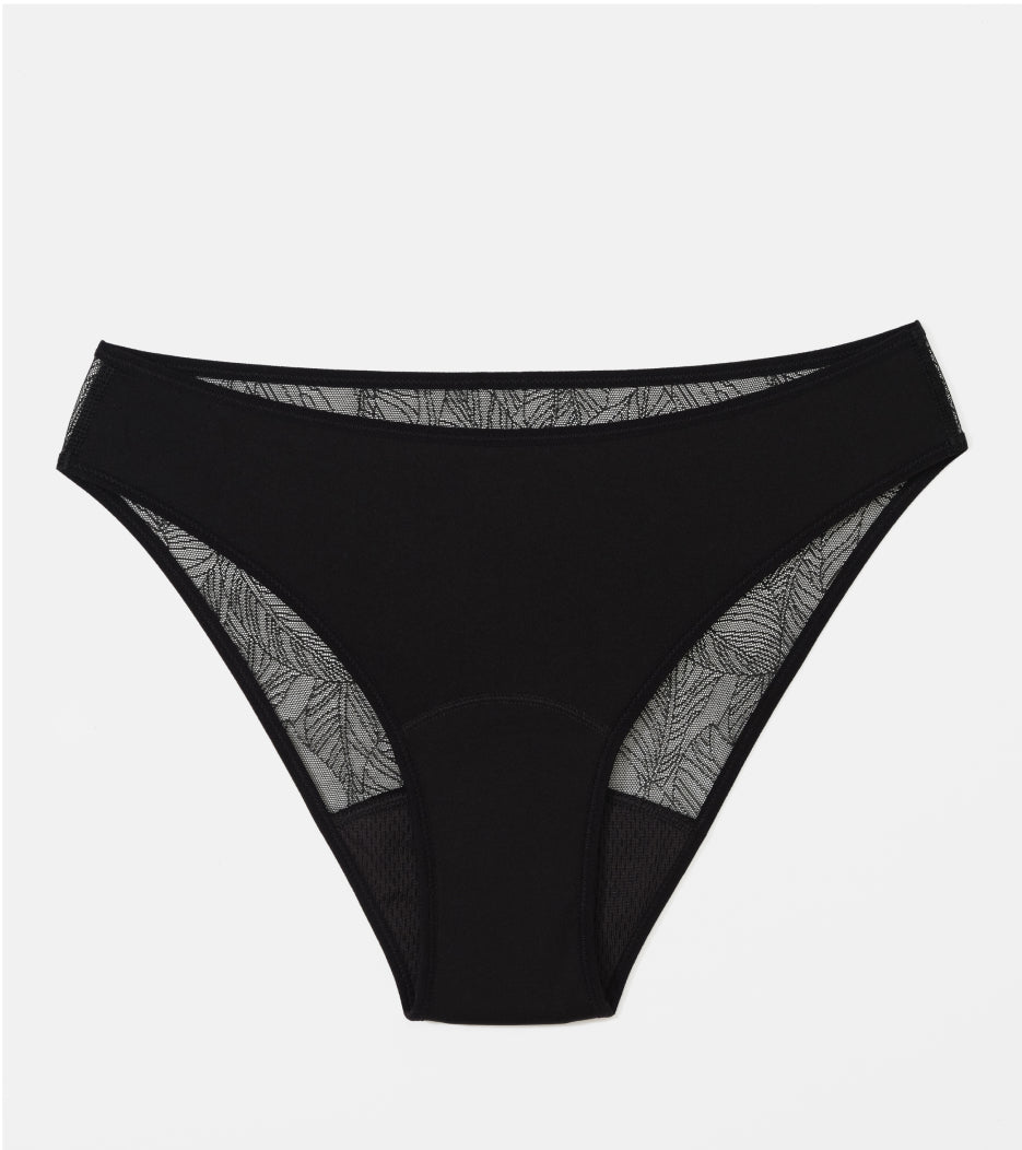 Brief de Renda - Nylon Reciclado - Preto