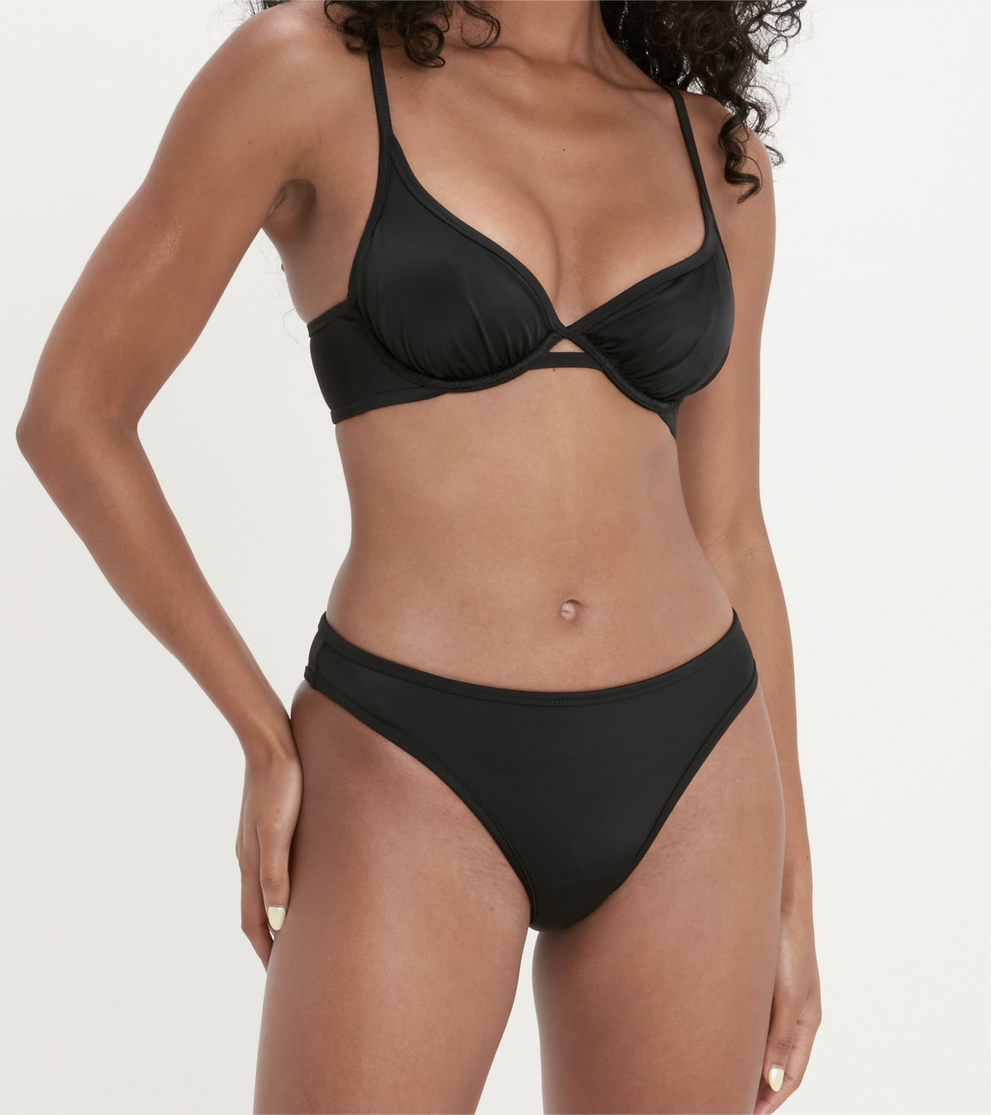 Period swimwear - Brazilian - Bottom - Black