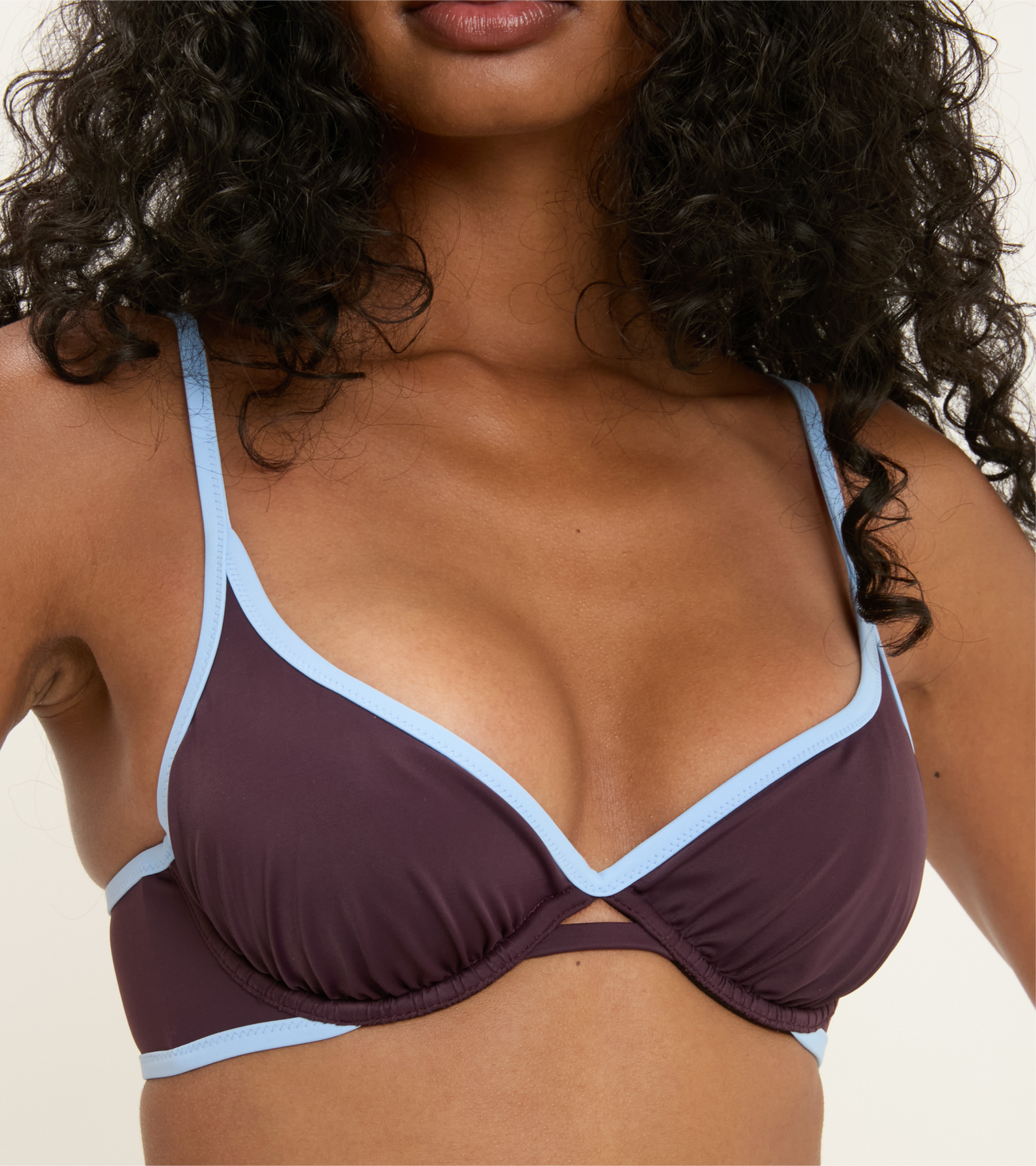 Swimwear - Wired - Top - Brown
