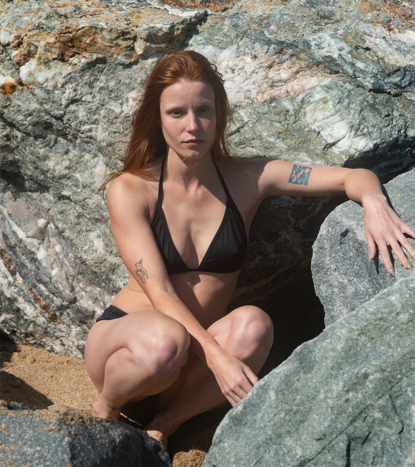 Swimwear - Triangle - Top - Black