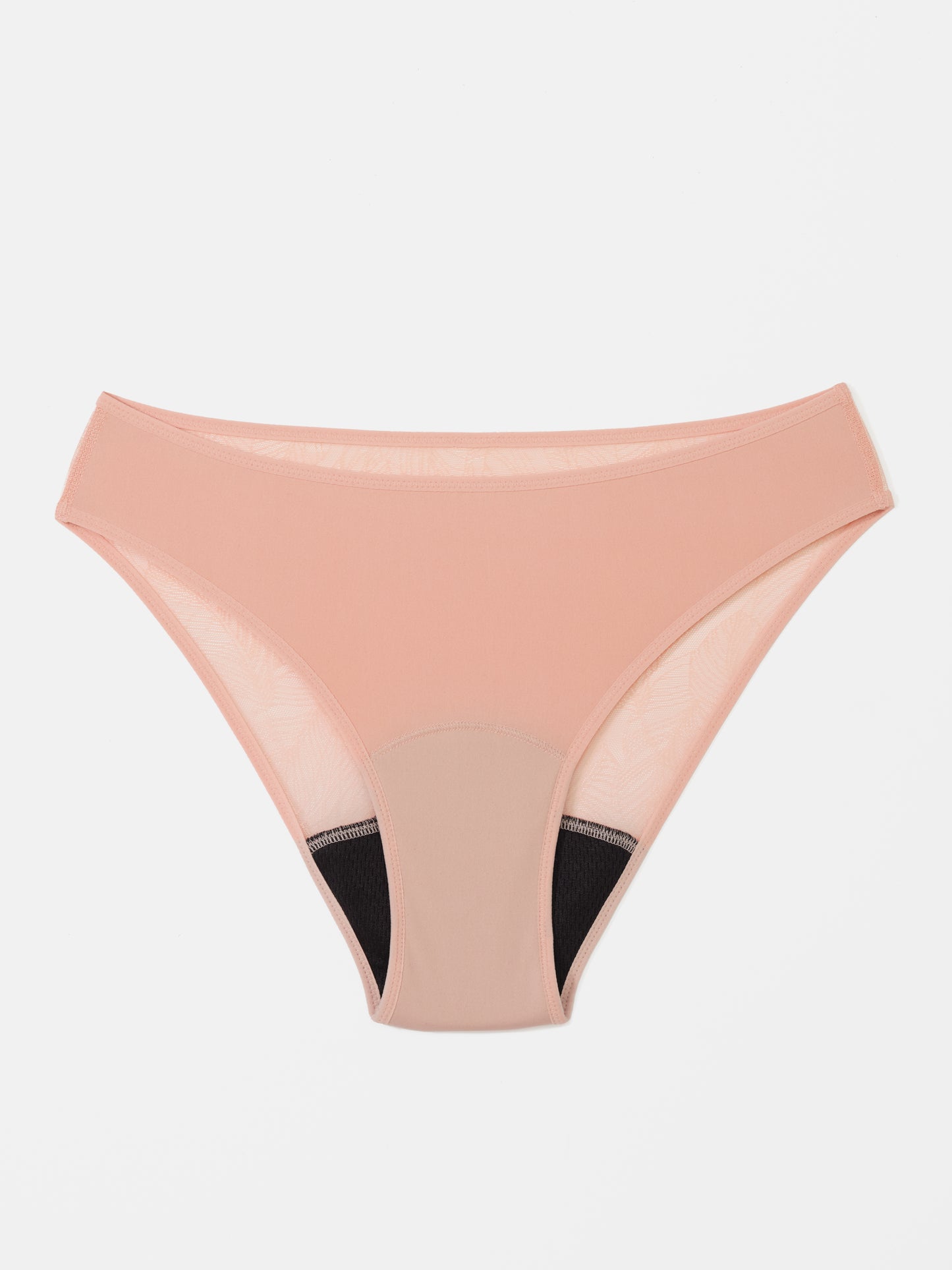Lace Brief - Recycled Nylon - Coral