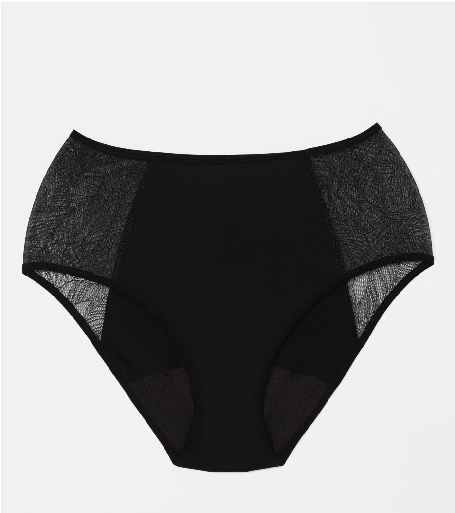 Lace High-Waist - Recycled Nylon - Black