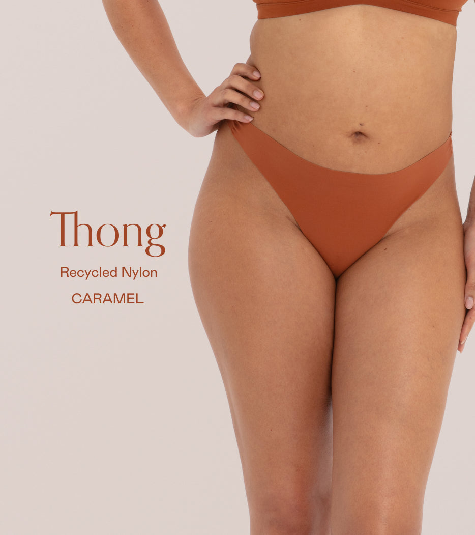 Clean cut Thong pack caramel - 3 pcs