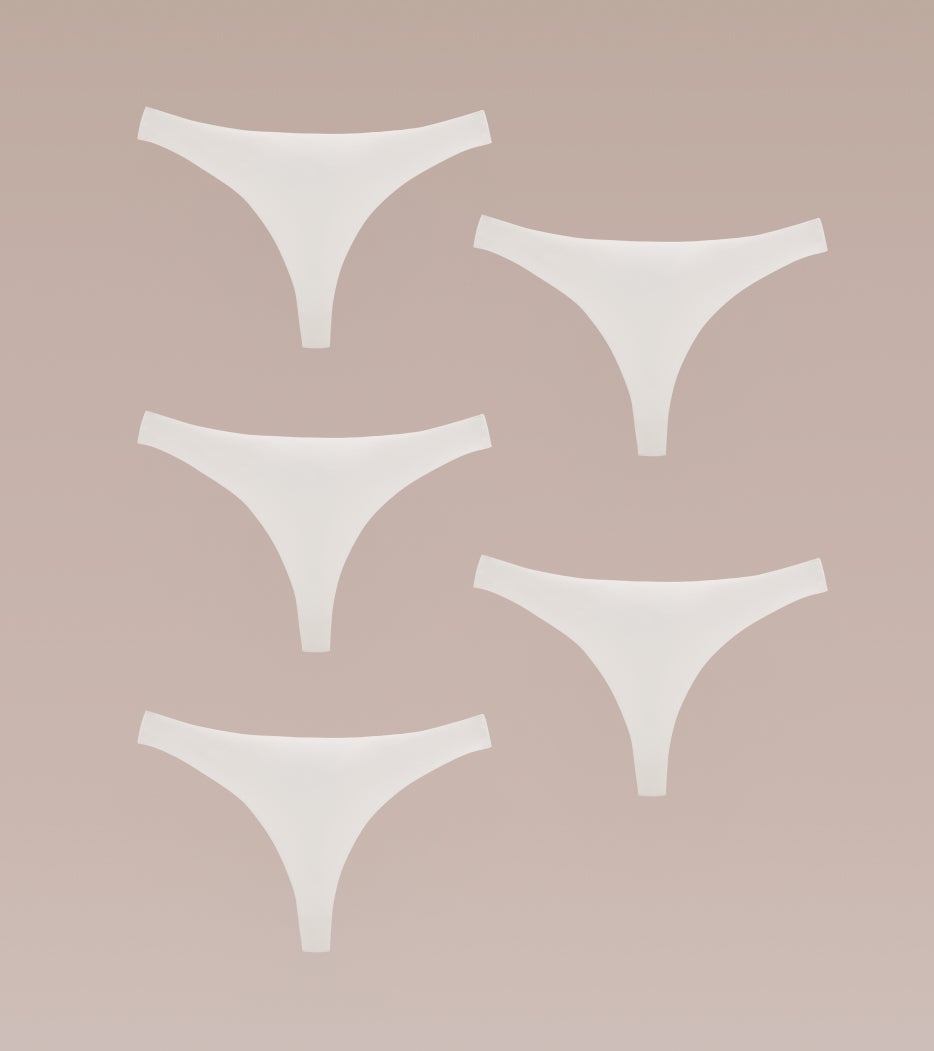 Clean cut Thong pack champagne - 5 pcs