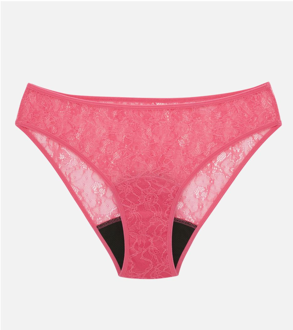 All Lace Brief - Recycled Nylon - Pink