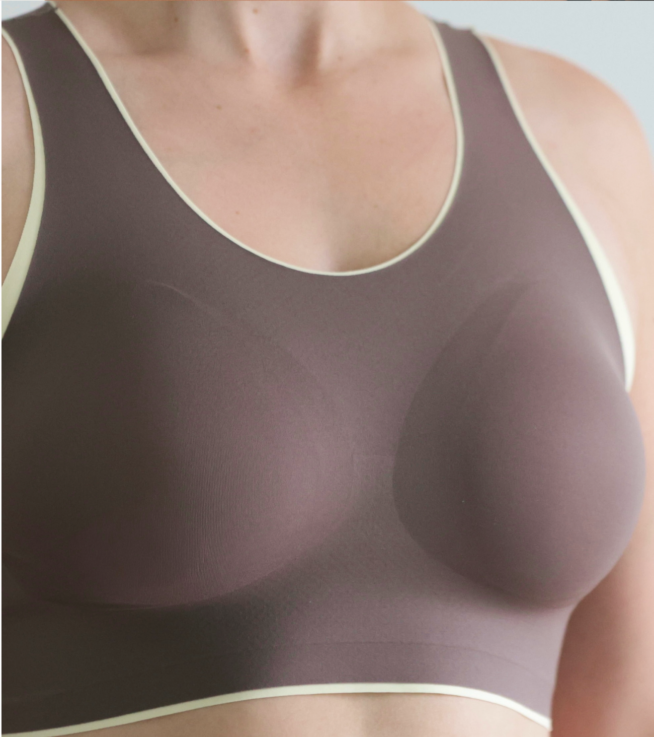 Sports Bra - Brown & Yellow