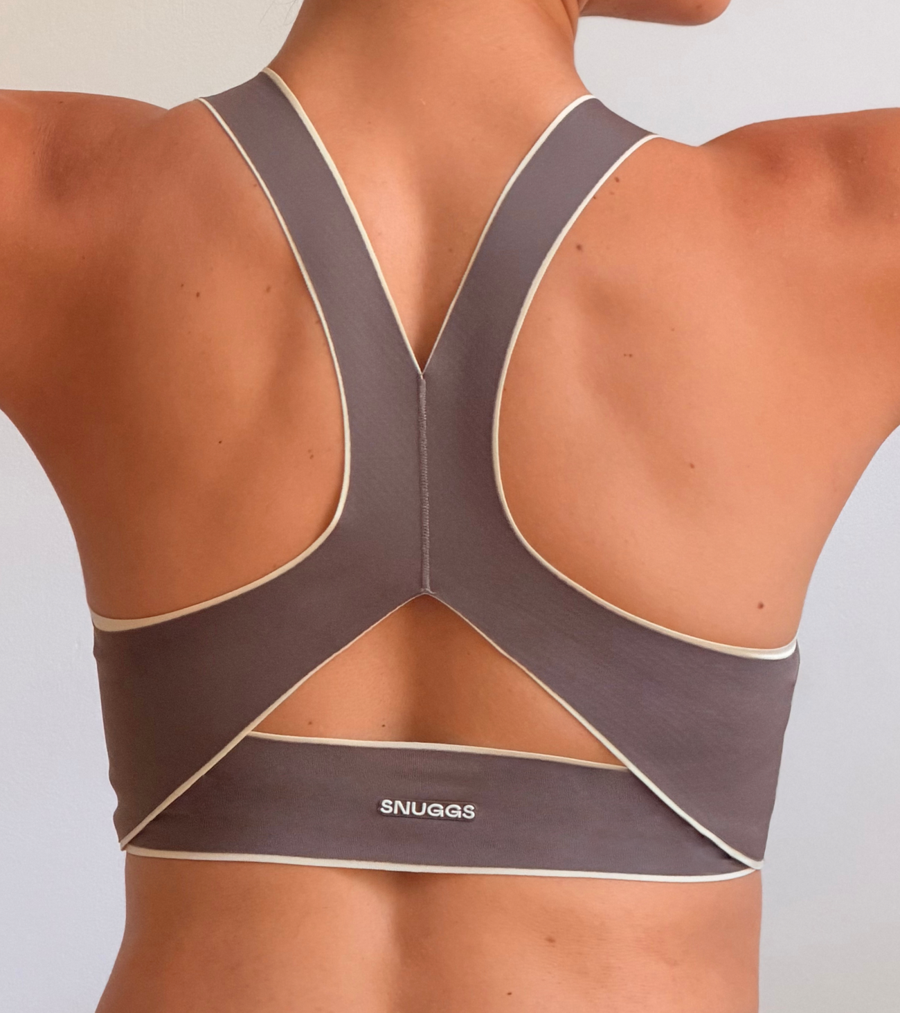 Sports Bra - Brown & Yellow
